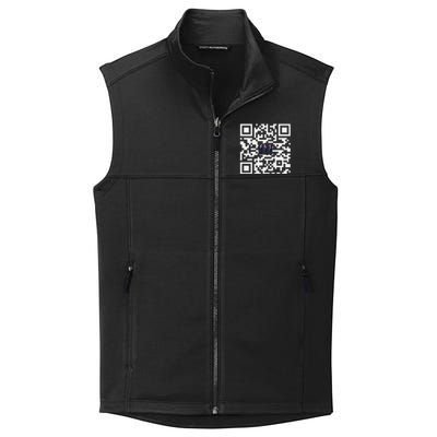 Funny Qr President Trump Dancing Scan And Dance Collective Smooth Fleece Vest