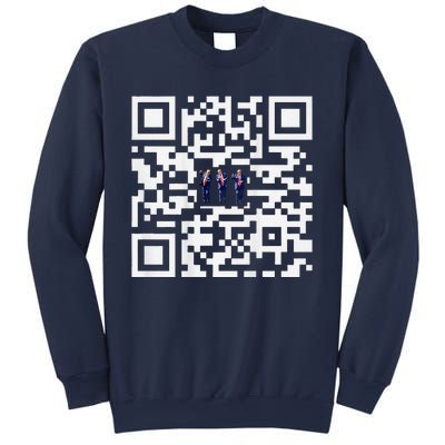 Funny Qr President Trump Dancing Scan And Dance Sweatshirt