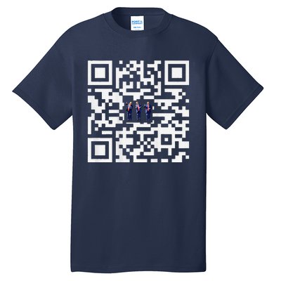 Funny Qr President Trump Dancing Scan And Dance Tall T-Shirt