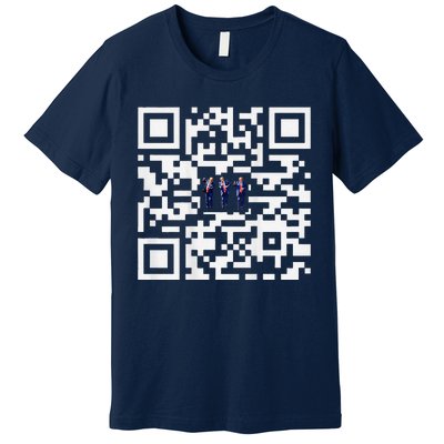 Funny Qr President Trump Dancing Scan And Dance Premium T-Shirt