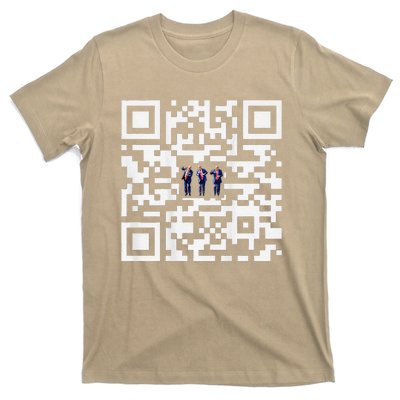 Funny Qr President Trump Dancing Scan And Dance T-Shirt