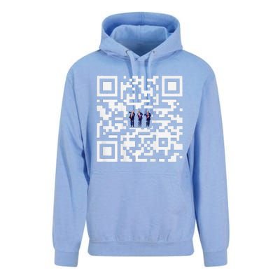 Funny Qr President Trump Dancing Scan And Dance Unisex Surf Hoodie