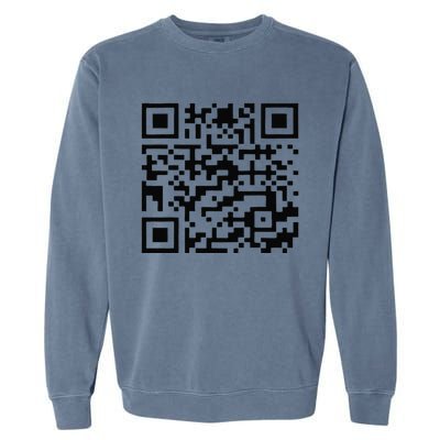 Funny Qr President Trump 4547 Trump Dancing Code Garment-Dyed Sweatshirt