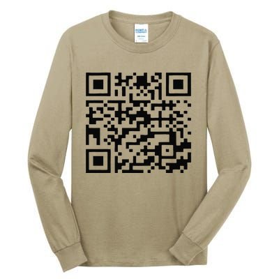 Funny Qr President Trump 4547 Trump Dancing Code Tall Long Sleeve T-Shirt