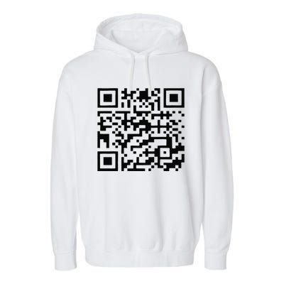 Funny Qr President Trump 4547 Trump Dancing Code Garment-Dyed Fleece Hoodie