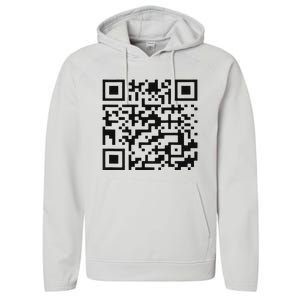 Funny Qr President Trump 4547 Trump Dancing Code Performance Fleece Hoodie