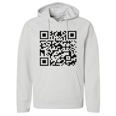 Funny Qr President Trump 4547 Trump Dancing Code Performance Fleece Hoodie