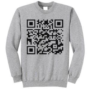 Funny Qr President Trump 4547 Trump Dancing Code Tall Sweatshirt