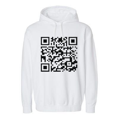 Funny Qr President Trump 4547 Trump Dancing Code Garment-Dyed Fleece Hoodie