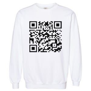 Funny Qr President Trump 4547 Trump Dancing Code Garment-Dyed Sweatshirt