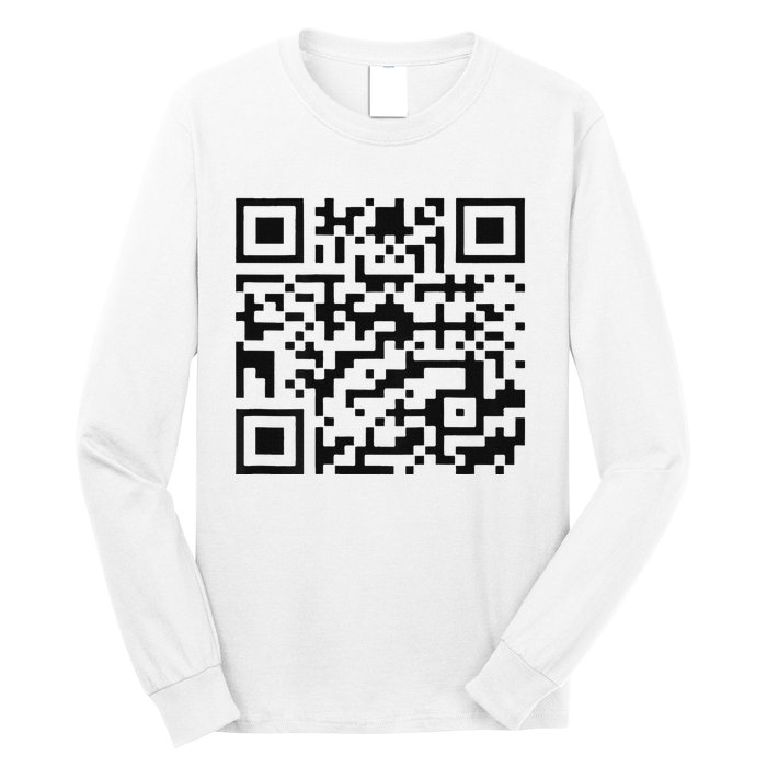 Funny Qr President Trump 4547 Trump Dancing Code Long Sleeve Shirt