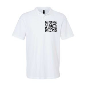 Funny Qr President Trump 4547 Trump Dancing Code Softstyle Adult Sport Polo