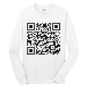 Funny Qr President Trump 4547 Trump Dancing Code Tall Long Sleeve T-Shirt