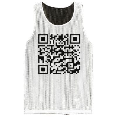 Funny Qr President Trump 4547 Trump Dancing Code Mesh Reversible Basketball Jersey Tank