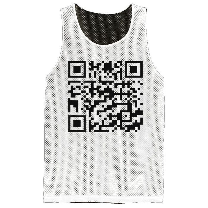 Funny Qr President Trump 4547 Trump Dancing Code Mesh Reversible Basketball Jersey Tank