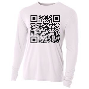 Funny Qr President Trump 4547 Trump Dancing Code Cooling Performance Long Sleeve Crew