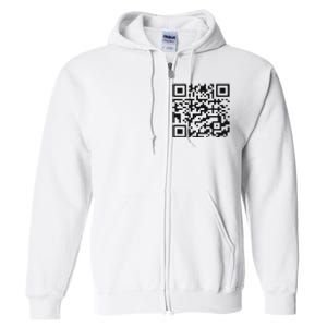 Funny Qr President Trump 4547 Trump Dancing Code Full Zip Hoodie