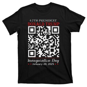 Funny Qr President Trump Dance Code Inauguration Day 2025 T-Shirt