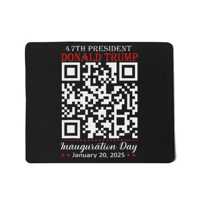 Funny Qr President Trump Dance Code Inauguration Day 2025 Mousepad