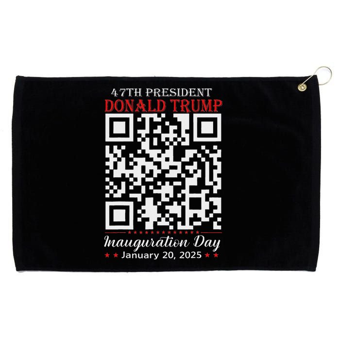 Funny Qr President Trump Dance Code Inauguration Day 2025 Grommeted Golf Towel