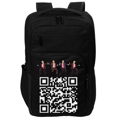 Funny Qr President Trump Dance Code 4547 2024 Back Print Impact Tech Backpack