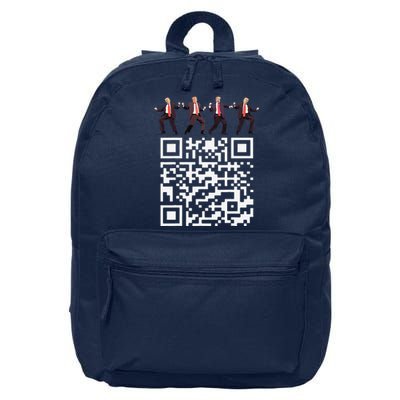 Funny Qr President Trump Dance Code 4547 2024 Back Print 16 in Basic Backpack