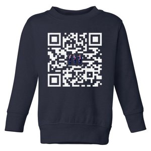 Funny Qr President Trump Dance Code Toddler Sweatshirt