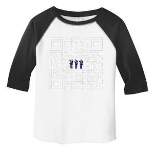 Funny Qr President Trump Dance Code Toddler Fine Jersey T-Shirt