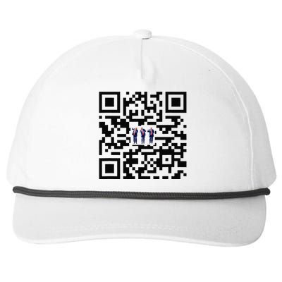 Funny Qr President Trump Dancing Scan And Dance Snapback Five-Panel Rope Hat