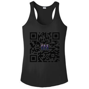 Funny Qr President Trump Dancing Scan And Dance Ladies PosiCharge Competitor Racerback Tank