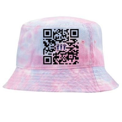 Funny Qr President Trump Dancing Scan And Dance Tie-Dyed Bucket Hat