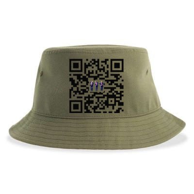 Funny Qr President Trump Dancing Scan And Dance Sustainable Bucket Hat