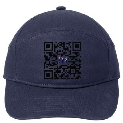 Funny Qr President Trump Dancing Scan And Dance 7-Panel Snapback Hat