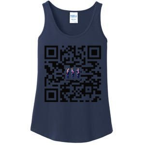 Funny Qr President Trump Dancing Scan And Dance Ladies Essential Tank