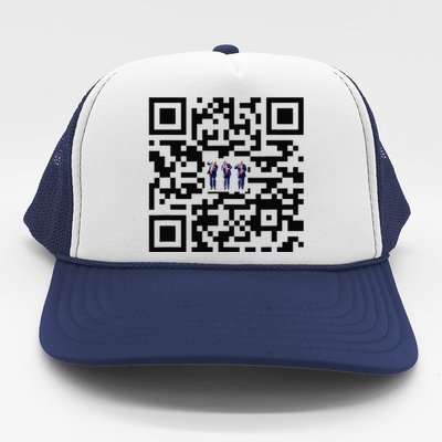 Funny Qr President Trump Dancing Scan And Dance Trucker Hat