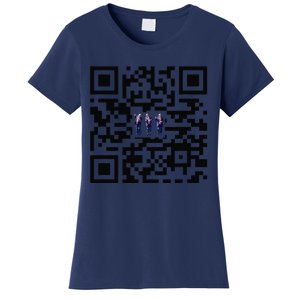 Funny Qr President Trump Dancing Scan And Dance Women's T-Shirt