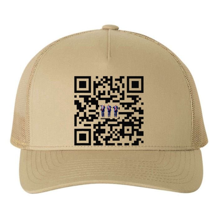 Funny Qr President Trump Dancing Scan And Dance Yupoong Adult 5-Panel Trucker Hat