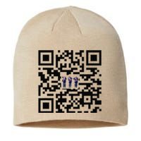 Funny Qr President Trump Dancing Scan And Dance Sustainable Beanie