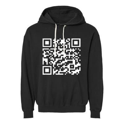 Funny Qr President Trump 45/47 Trump Dancing Code Garment-Dyed Fleece Hoodie