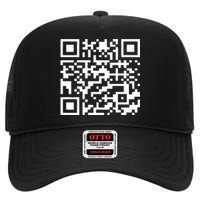 Funny Qr President Trump 45/47 Trump Dancing Code High Crown Mesh Back Trucker Hat