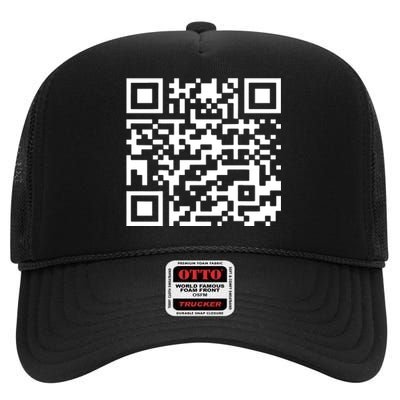 Funny Qr President Trump 45/47 Trump Dancing Code High Crown Mesh Back Trucker Hat