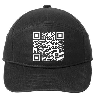 Funny Qr President Trump 45/47 Trump Dancing Code 7-Panel Snapback Hat