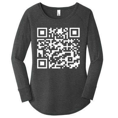 Funny Qr President Trump 45/47 Trump Dancing Code Women's Perfect Tri Tunic Long Sleeve Shirt