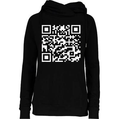 Funny Qr President Trump 45/47 Trump Dancing Code Womens Funnel Neck Pullover Hood