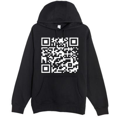 Funny Qr President Trump 45/47 Trump Dancing Code Premium Pullover Hoodie