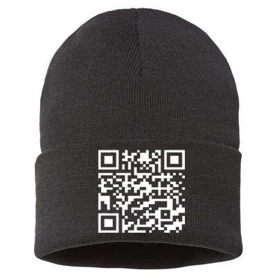 Funny Qr President Trump 45/47 Trump Dancing Code Sustainable Knit Beanie