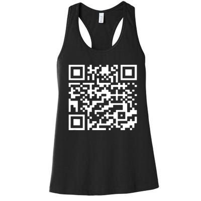 Funny Qr President Trump 45/47 Trump Dancing Code Women's Racerback Tank