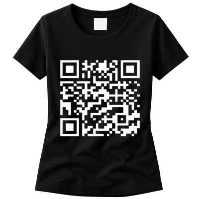 Funny Qr President Trump 45/47 Trump Dancing Code Womens T-Shirt