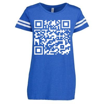 Funny Qr President Trump 45/47 Trump Dancing Code Enza Ladies Jersey Football T-Shirt