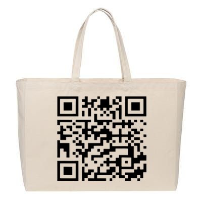 Funny Qr President Trump 45/47 Trump Dancing Code Cotton Canvas Jumbo Tote